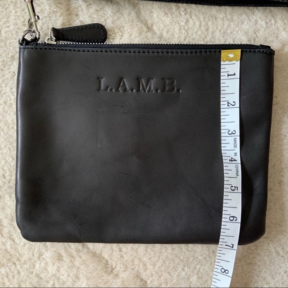 L.a.m.b Frankie 2 Black Structured Large Tote Bag New With Tags - Picture 12 of 16